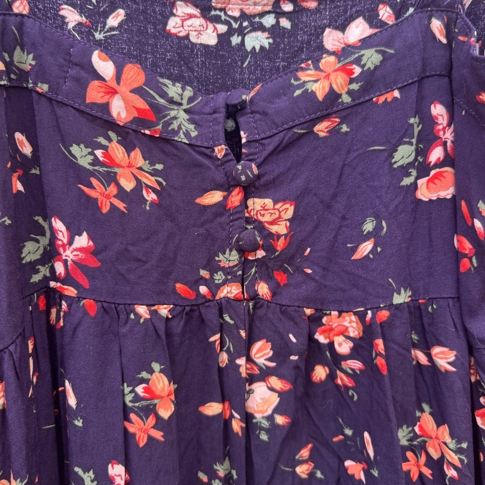 Natural Life Purple Floral Patti Maxi Dress SIZE XS/Small boho Spring Western - Picture 4 of 8